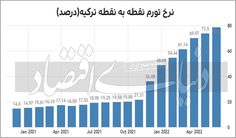 تورم ترکیه؛ ۷۹ درصد