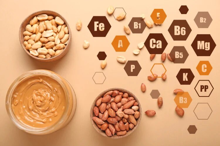 فواید بادام زمینی خام