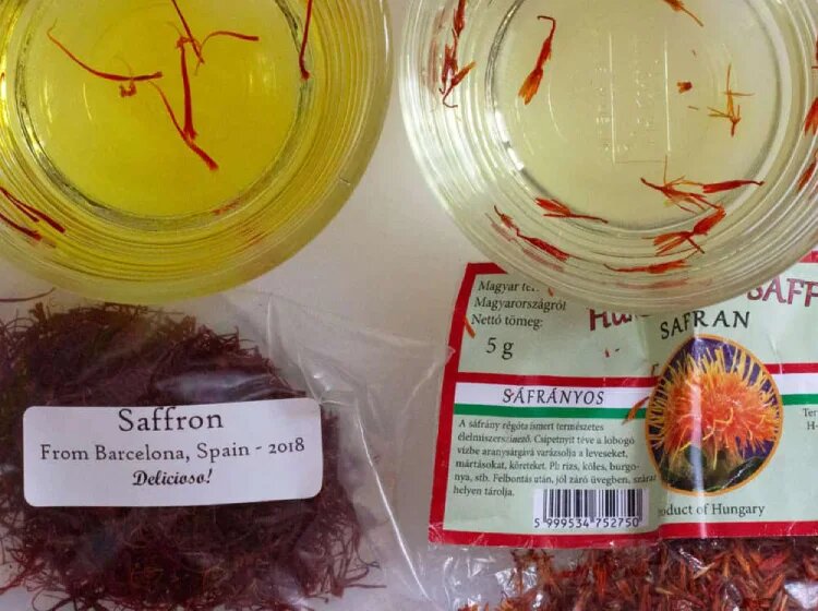 تشخیص زعفران اصل از تقلبی