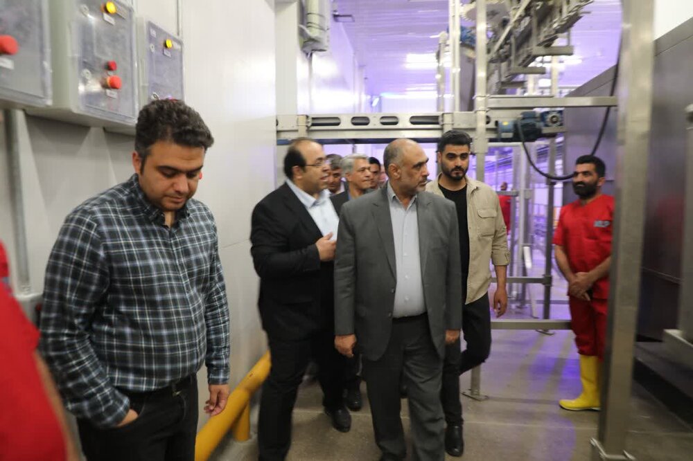 بازدید وزیر جهاد کشاورزی از کشتارگاه طیور شرکت «دام و طیور کوروش»