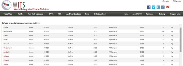 عجائب زعفران افغانستان/ صادرات بیش از ۶ برابر تولید + جدول