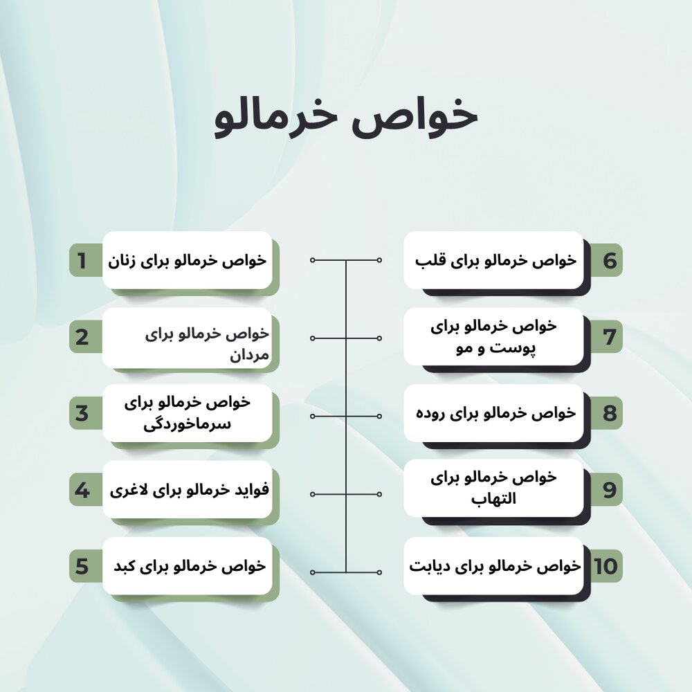 اینفو گرافی خواص خرمالو