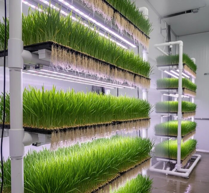 مراحل کاشت علوفه هیدروپونیک