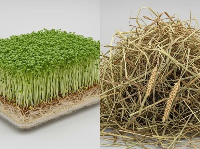 مقایسه علوفه هیدروپونیک و علوفه سنتی