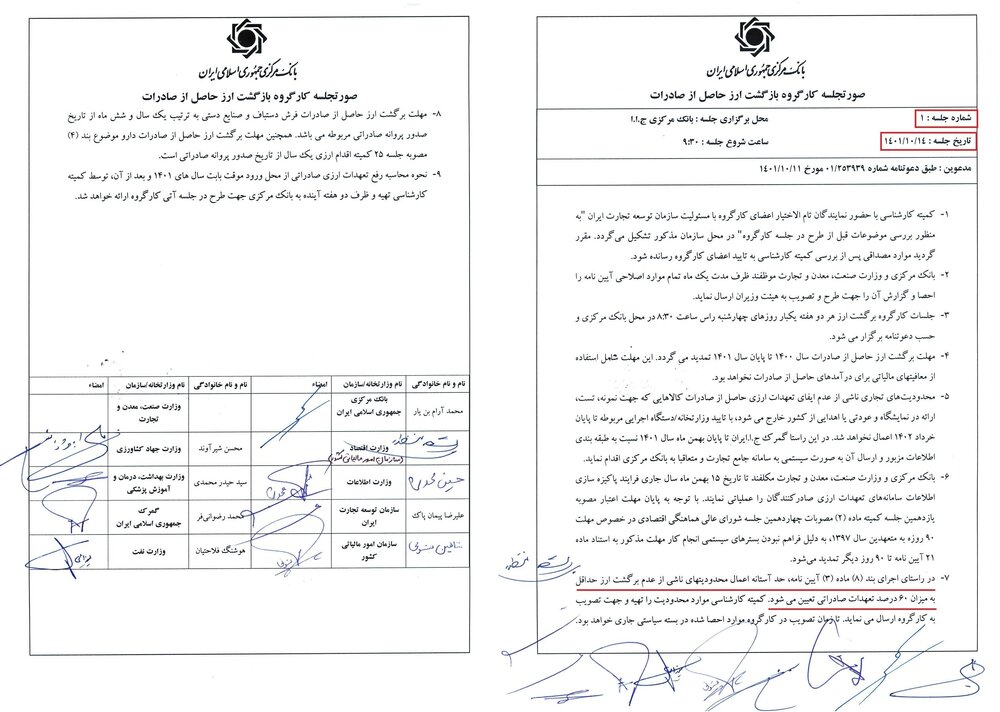 صحت سنجی عدم بازگشت ۹۴ میلیارد یورو ارز صادراتی