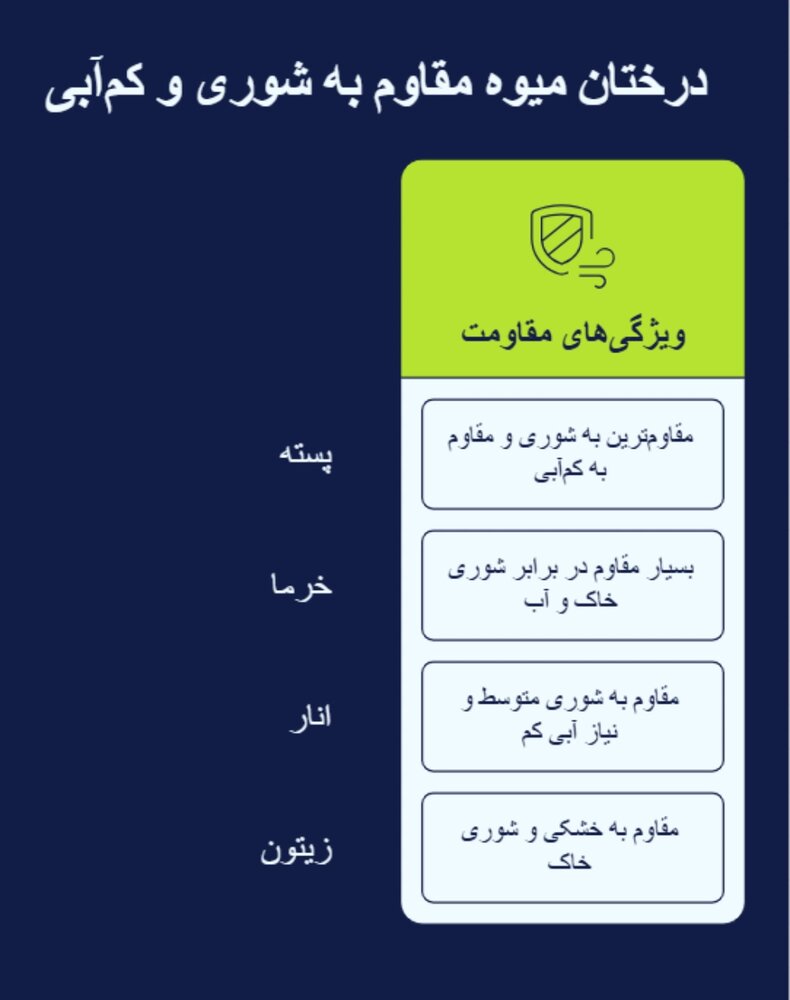درختان مقاوم به شوری
