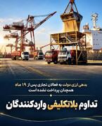 تداوم بلاتکلیفی واردکنندگان