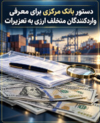 دستور بانک مرکزی برای معرفی واردکنندگان متخلف ارزی به تعزیرات