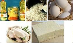 عرضه برنج، روغن، پنیر، مرغ و تخم‌مرغ در سبد کالایی
